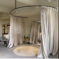 U-shaped pole wedding dress store photography studio changing clothing store curtain bracket customization