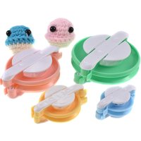4pcs Woolen Ball Maker Hat Scarf Fluff Ball Handmade Knitting Tool DIY Yarn Weaving Round Ball Maker Sewing Crafts Set