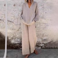 Pants Set Women Two Piece Sets Matching Sets Short Sleeve Print Letter Tops Long Pants High Waist Y2k Streetwear Casual Loose