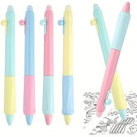 lovely 4Pack Erasable Gel Ink Pens Retractable Gel Pens 0.5mm Fine Point Blue Ink Smooth Writing for Home kawai School Office