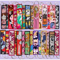 1pcs Cute Cartoon Alien Embroidered Keys Tag For Women Car Motorcycles Keyring Keys Holder Accessories Gifts