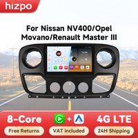 Hizpo Smart Car Systems Radio für Nissan NV400 Opel Movano Renault Master III 3 2010 - 2021 4G CarPlay Android Multimedia-Player