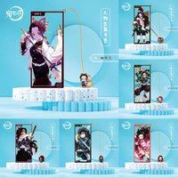 Anime Demon Cosplay Kamado Tanjirou Kamado Nezuko Agatsuma Zenitsu Kochou Shinobu Metal Bookmark Props Cards Gifts
