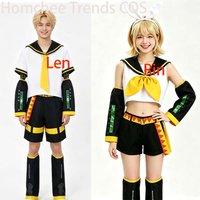 Homchee Trends COS Anime Men Len Cosplay Costume Anime Women Rin JK Uniform for Comic Con Outfits