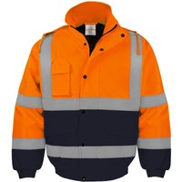 Veste réfléchissante imperméable pour hommes, en tissu Oxford 300D, manteau thermique, vêtements de travail de sécurité pour le cyclisme, vêtements d'extérieur haute visibilité