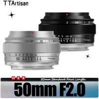 TTArtisan 50mm F2 Large Aperture Full Frame Portrait Humantity Camera Lens Compatible with Sony E A7RIII Canon RF Nikon Z ZFC Z5