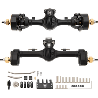 MEUS Racing Mullet Setup SCX24 Metal V2 Isokinetic Front Axle & Portal Rear Axle for Axial 1/24 SCX24 RC Crawler