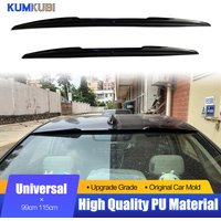 Universal Spoiler Wings For 99% Sedan Coupe Hatchback SUV Cars Rear Trunk Lid Tail Lip 99cm 115cm PU Carbon Black Tuning Styling