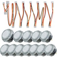 QANBA Gravity KS Arcade buttons Arcade joystick accessories RGB LED illuminated buttons Arcade sticks DIY parts