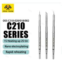 OSS C210 Soldering Iron Tip 2S Rapid Heating Core Efficient for JBC T210 T80 HS 02 Soldering Iron Tools Not Applicable C245