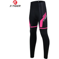 AliExpress X-TIGER Winter Thermal Fleece Cycling Pants 5D Gel Pad Mtb Road Bike Pants Bicycle Tights Women Warm Bike Long Trousers
