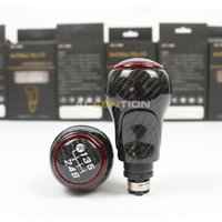 12mm Carbon Fibre 6S Gear Shift Knob For Audi A4 B6 B7 B8 A6 S4 8K A5 8T Q5 8R S Line For Seat Leon Mk1 Ibiza 6J Passat Golf