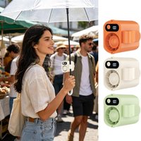Waist Fan Portable Clip On Fan 15000RPM Strong Airflow Hands Free Rechargeable Waist Clip Fan 5 Speed for Outdoor Camping Travel