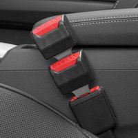 4PC Car Seat Belt Clip Extender Safety Seatbelt Lock Buckle Plug Thick Insert Socket Extender Safety Buckle Seat Belt Accessorie