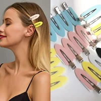 4pcs No Bend Fix Fringe Barrette Seamless Hair Clips Side Bangs Makeup Washing Face Accessories Women Girls Headwear
