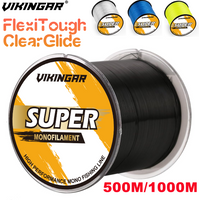 Vikingar 500M-1000M Japanese Nylon Fishing Line 3-39LB Fluorocarbon Coated | Abrasion Resistant & Invisible | Carp/Sea Fishing