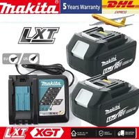 Oryginalna bateria Makita 18V 6Ah do elektronarzędzi, akumulator 18V Makita z diodą LED, litowo-jonowa, zamiennik LXT BL1860B BL1860 BL1850