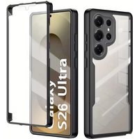 360° Full Cover Shockproof Case for Samsung S26 S25 Edge S24 FE S23 S22 S21 Ultra Plus Soft TPU Clear Screen Protect Phone Cover