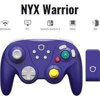 NYXI Warrior Wireless Bluetooth Game Controller Purple Gamepad for Gamecube Wii Switch2 Switch OLED Switch Lite PC