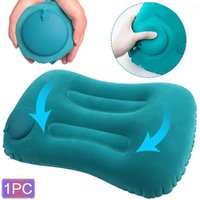 Press Inflatable Pillow Portable Outdoor Travel Camping Pillow Waist Pillow Neck Protector Car Pillow for Neck Lumbar Support
