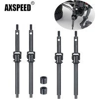 AXSPEED 1Pair Steel Front CVD Shaft Drive for Axial SCX24 Deadbolt Gladiator Bronco Wrangler C10 1/24 RC Crawler Car Model Parts