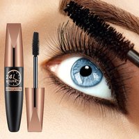 5D Waterproof Mascara Black Silk Fiber Mascara Lengthens Eyelashes Extension Female Makeup Cosmetic Waterproof Mascara Wholesale