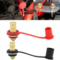 250A 12V Battery Charger Post 3/8" Stud Remote Battery Terminals with Cap M10 Battery Jump Post for Auto Truck Boat ATV