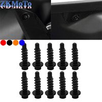 10Pcs CNC Aluminum Self Tapping Screw Bolts Kit For KTM SX SXF XC XCF EXC EXCF XCW TPI For Husqvarna TE FE TC FC TX FX 2004-2024