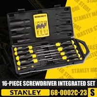 STANLEY 68-0002C-23 16-Piece Screwdriver Integrated Set Hand Tool Sets Multifunctional Repair Tools Screwdriver Driver Set