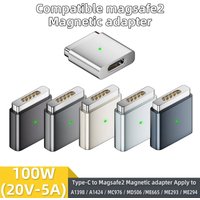 USB-C to MagSafe 2 Magnetic Charging Adapter 100W Fast Charge for MacBook Air Pro A1398/A1424/MC976/MD506/ME665/ME293/ME2942