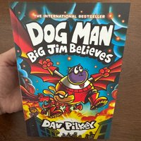 Dog Man #14 Big Jim Believes Hardcover Kids Story Book English Children's Funny Comic Graphic Novel