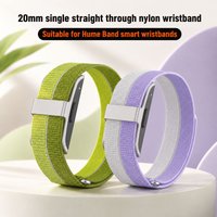 Single Pass Yarn Nylon Loop Strap For Humu Band Smart Wristband, 20mm Ultra Breathable Soft Comfortable Replacement Watch Band