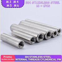 Innengewinde aus Edelstahl 304, zylindrischer Stift, Innenzahn-Positionierungsloch, Zylinder GB120, feste Wellenstifte M3, M4, M5, M6