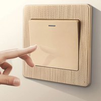 1pc Simple Anti-Dirty Buckle Type Non-Adhesive Dustproof Switch Protective Cover Outlet Wall Sticker for Home Living Room Decor