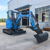 Factory Directly Sale 3.5Ton Small Excavator Yanmar/Kubota Engine High Quality Mini Crawler Digger Home Garden Bagger Customized
