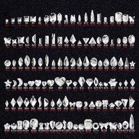 200pcs/lot White Flat Shaped Rhinestones Strass Gems Decorations Nail Art Professionals Supplies Nails Jewelry Manicure Charms