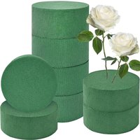 8Pcs round green dry wet foam brick is used for flower shop plant flower arrangement party decoration wedding flower arrangement