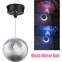 Disco Mirror Ball Party Shiny Ball Christmas Decoration Stage Light Rotating Glass Ball Retro Reflective KTV DJ Light Home Decor