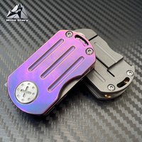 Titanium Alloy Fidget FoldingToys EDC Fingertip Portable Utility Keychain Adult Outdoor Camping Tool Metal Fidget Toys
