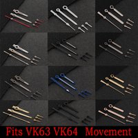 VK Series High-Quality VK63 Watch Hands 6 Hands C3 Green Luminous Fit VK63A VK64 Quartz Movement Watch Accessories