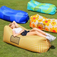 Outdoor Essential Family Foldable Air Bed Camping Polyester Lazy Inflatable Sofa Music Festival Portable Waterproof Sausage Bed