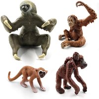 Sloth Orangutan Chimpanzee gibbon Monkey Animal model figurine home decor miniature fairy garden decoration accessories statue