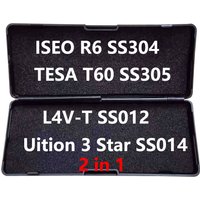 LISHI 2 IN 1 Tools SS304 SS305 SS012 SS014 for ISEO R6,TESA T60,L4V-T,Uition 3 Star