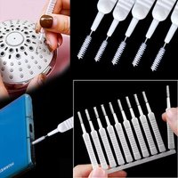 10/30/60pcs Shower Cleaning Brush Shower Head Anti-Clogging Cleaning Tool Keyboard Crevice Gap Cleaner Nozzle Small Hole Brushes