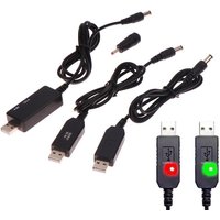 【Peace】DC 5V To 12V USB Cable Boost Converter Step-up Cord For Wifi Router Modem Fan 5.5*2.1mm WiFi To Powerbank Cable Connector