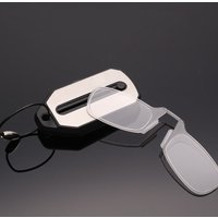 Mini-Lesebrille für Damen, Nasenklammer, dünn, faltbar, faltbar, Dioptrienbrille, Herren, Optik, Brillen