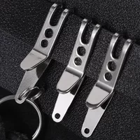 EDC Bag Gear Pocket Suspension Clip with Key Carabiner Clip Outdoor Quicklink Keychain Key Suspension Pocket Clip Camping Gadget