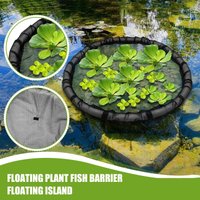 Floating Pond Corral Round Floating Flora Island 17.7inch Netting Planter Water Features Decor Fine Mesh For Garden Fish Pond