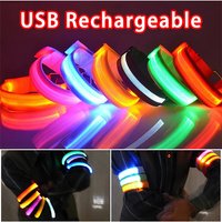 AliExpress NONE Outdoor Sports Armband LED Light Night Running Safety Belt USB Rechargeable Arm Leg Warning Wristband Cycling Bike Bicycle Light