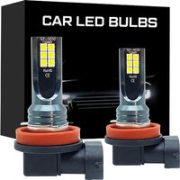 2Pcs H8 H9 H11 LED Car Fog Light Bulbs DRL Motorcycle Headlight Lamp Auto Driving Headlamp 3000K 6000K 12000K 12V 24V 80W